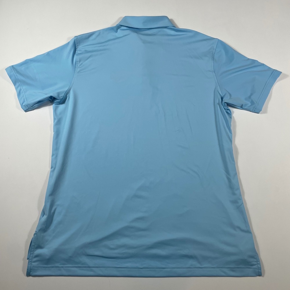 Peter Millar Summer Comfort Polo Shirt Mens Large Whisper Rock Light‎ Blue - Picture 3 of 8